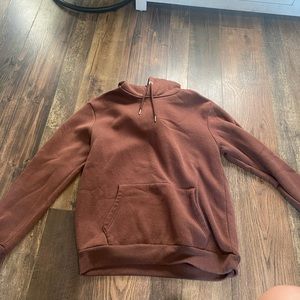 brown simple hoodie